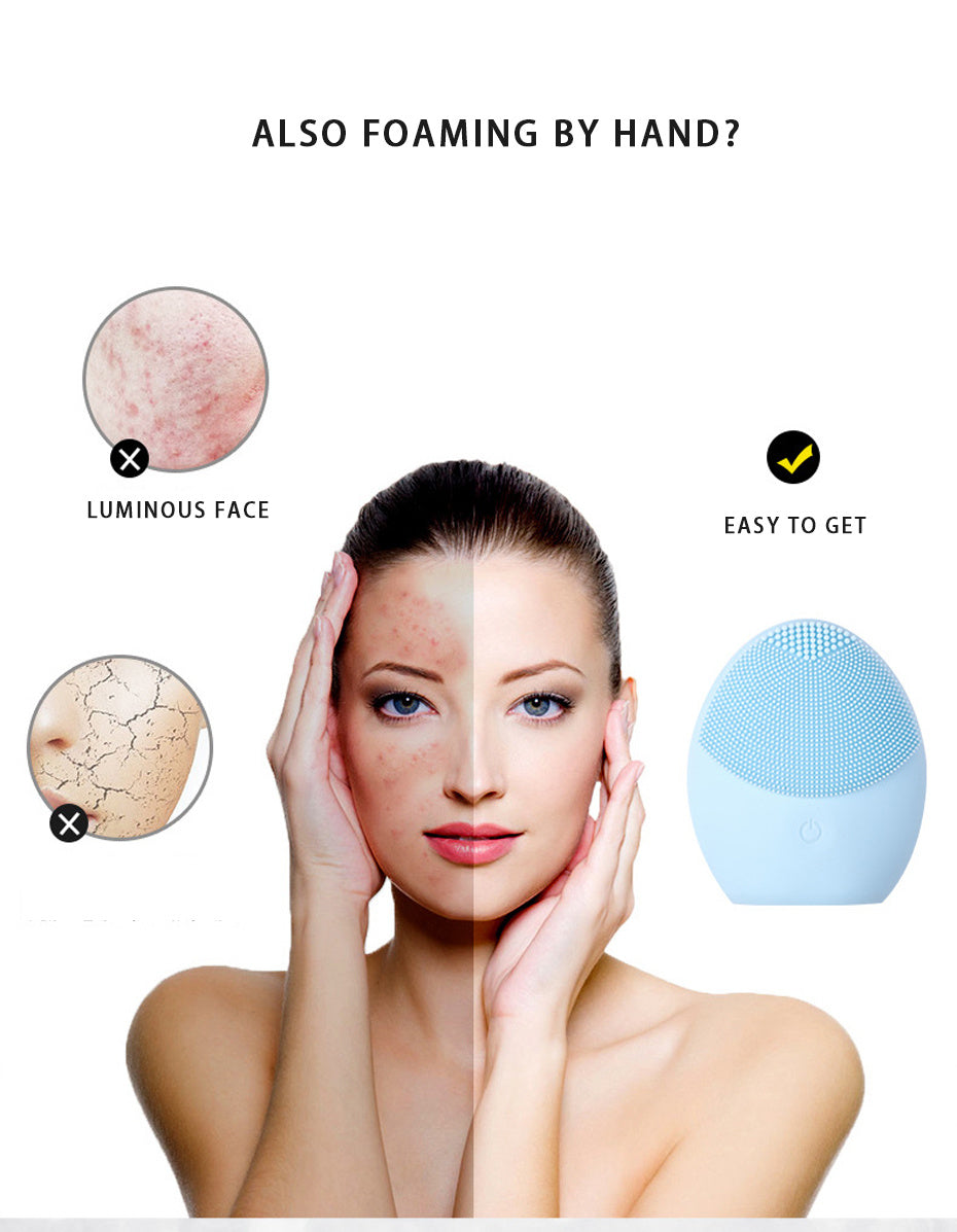 Waterproof silicone face wash