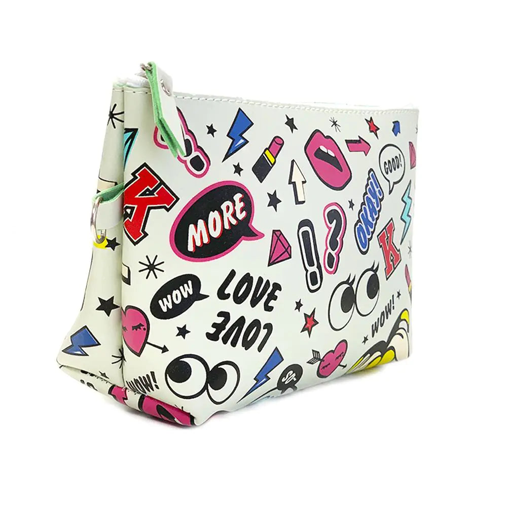 Makeup Bag Rocking In White